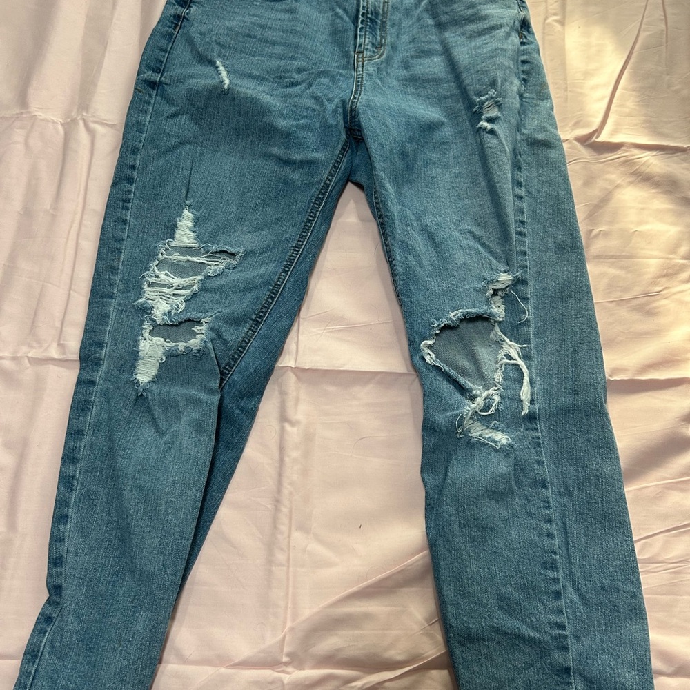 Wild Fable High Rise Blue Jeans Distressed Style